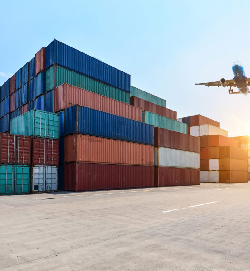 Industrial port and container yard